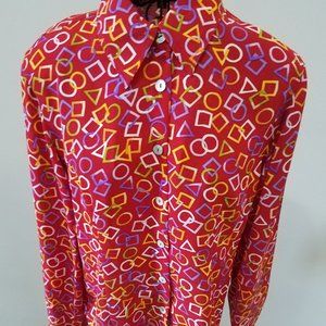 Vintage Red Lauren Picazzo Shirt sz M